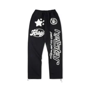 Black-Hellstar Flare Sweatpants