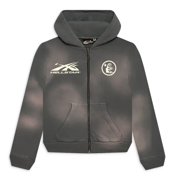 Grey-Hellstar Sports Zip-Up